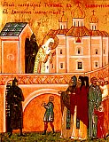 Святый патриарх Тихон в заточении в Донском монастыре